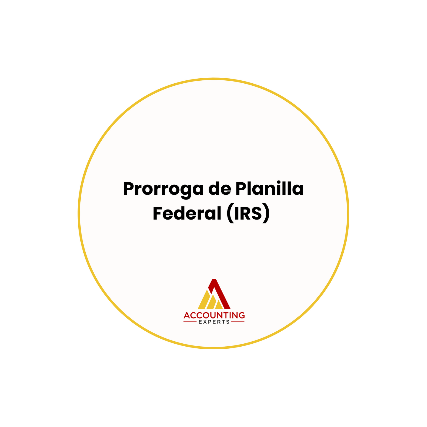 Prorroga de Planilla Federal (IRS)