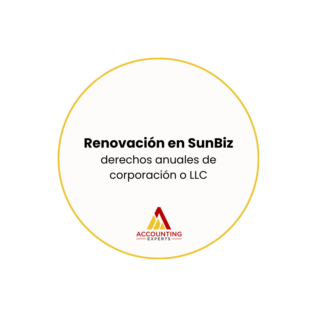 Renovación de SunBiz - Estado de Florida