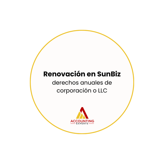 Renovación de SunBiz - Estado de Florida