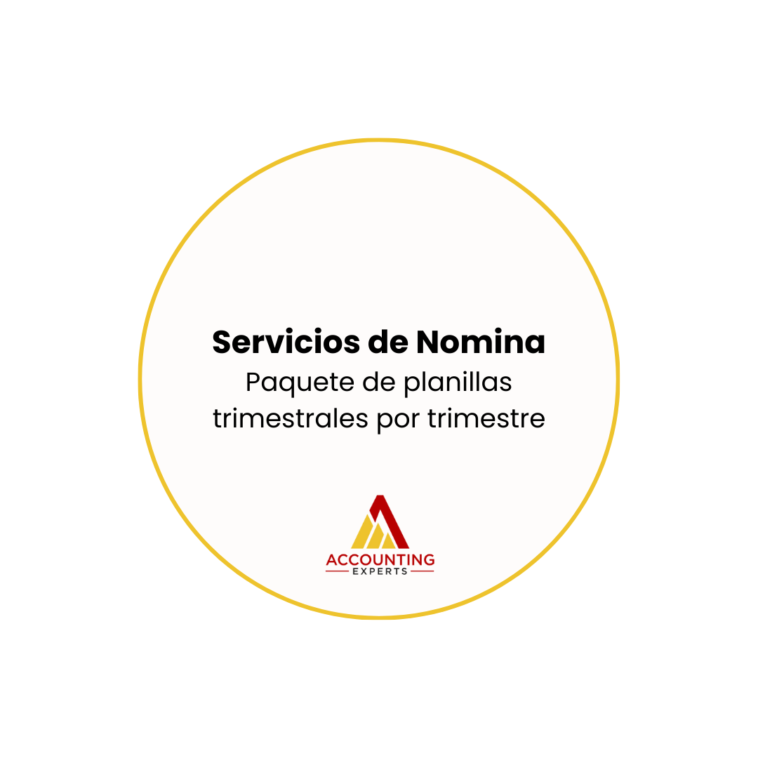 Preparación de Trimestrales de Nómina - paquete de servicio