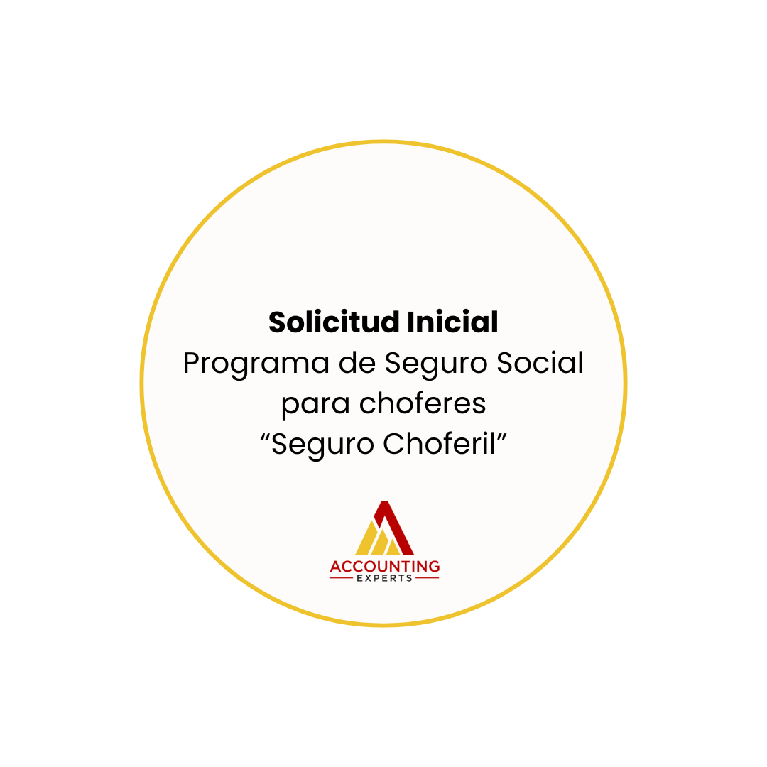 Solicitud Inicial para el Programa de Seguro Choferil