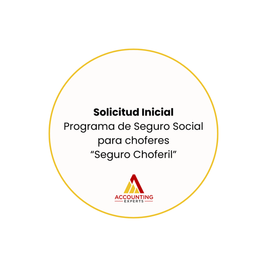 Solicitud Inicial para el Programa de Seguro Choferil