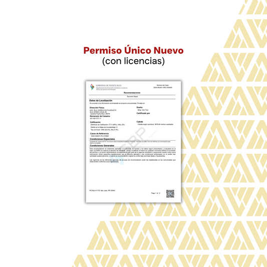 Permiso Único Nuevo (con licencias)