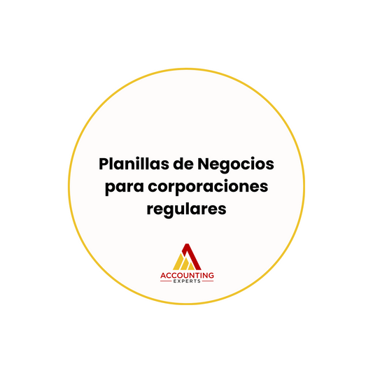 Paquete Planillas de Negocios para Corporaciones Regulares