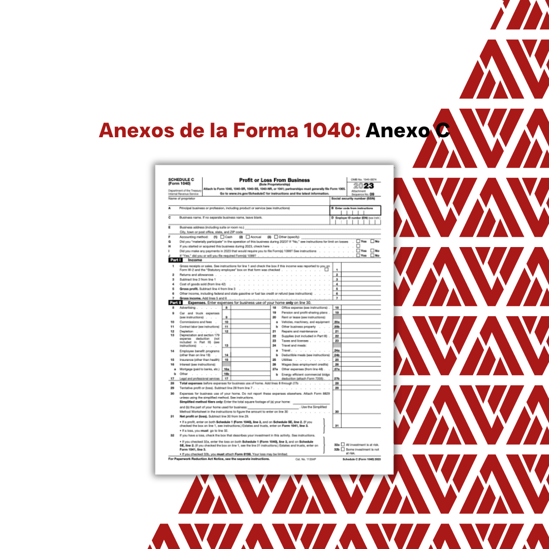 Anexos de la Forma 1040 - ANEXO C
