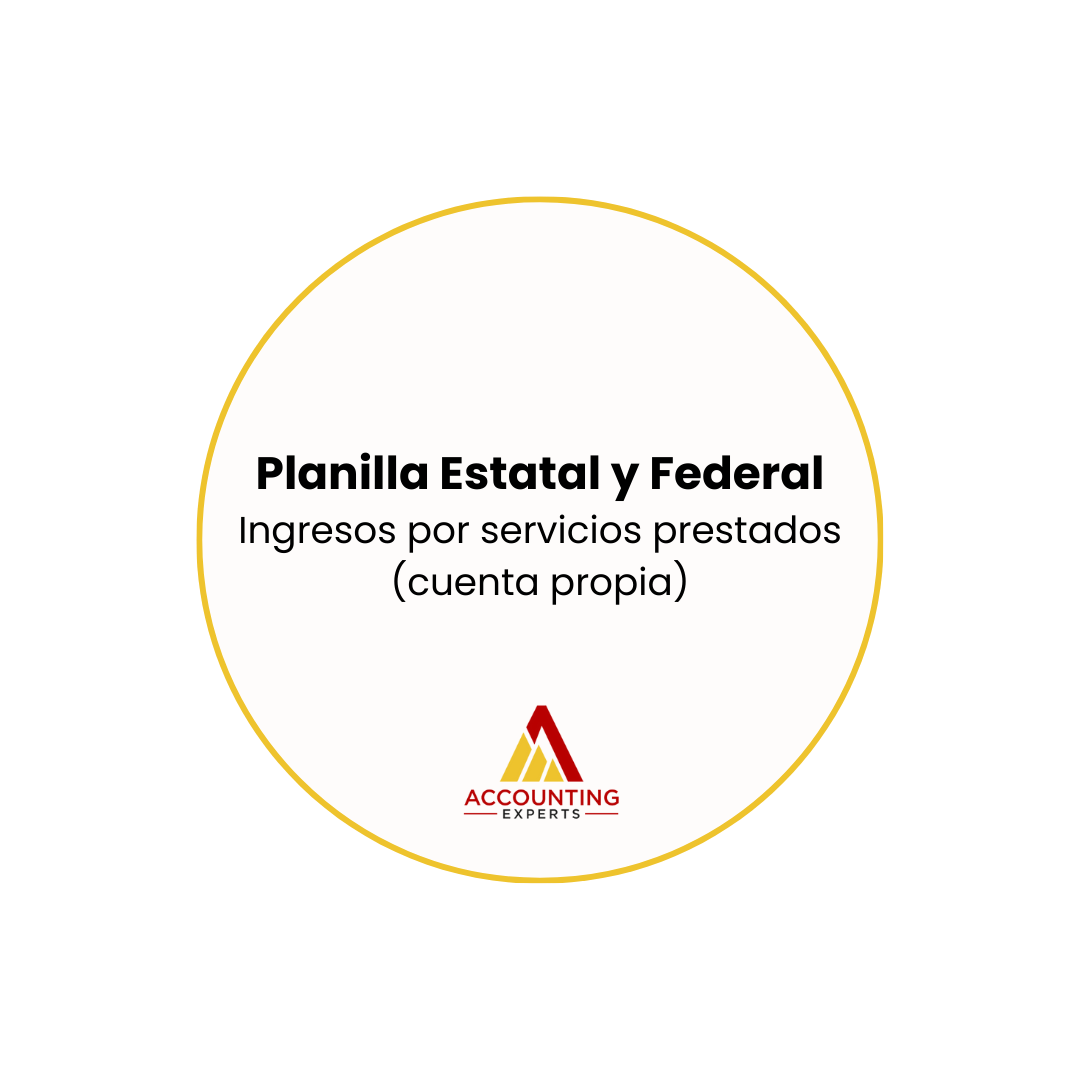 Planillas para cuenta propistas, servicios prestados o servicios profesionales (sin dependientes)